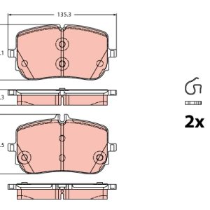 Placute frana MERCEDES-BENZ A-CLASS (W177) A 220 4-matic (177.045) benzina 190 cai TRW GDB2433