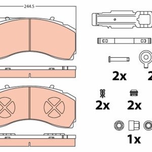 Placute frana MERCEDES-BENZ ACTROS 2031 S diesel 313 cai TRW GDB5111