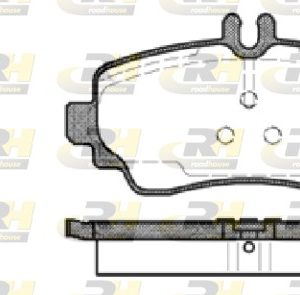 Placute frana MERCEDES-BENZ A-CLASS (W168) A 160 (168.033, 168.133) benzina 102 cai ROADHOUSE 2650.00