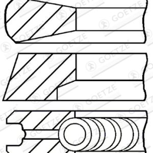 Set segmenti piston MERCEDES-BENZ ACTROS MP2 / MP3 3336 AS diesel 360 cai GOETZE ENGINE 08-137100-00