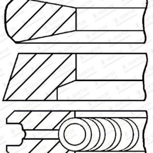 Set segmenti piston MERCEDES-BENZ ACTROS 4140 B diesel 394 cai GOETZE ENGINE 08-289600-00