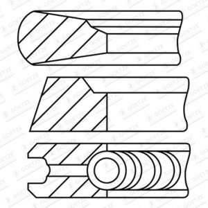 Set segmenti piston MERCEDES-BENZ ACCELO 1016 diesel 156 cai GOETZE ENGINE 08-444922-00