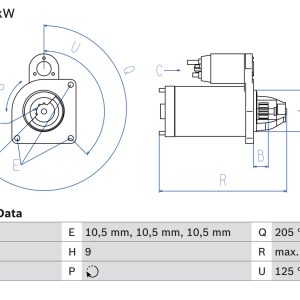 Electromotor MERCEDES-BENZ ACCELO 914 C diesel 136 cai BOSCH 0 986 017 240