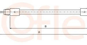 Cablu frana de parcare MERCEDES-BENZ A-CLASS (W168) A 160 (168.033, 168.133) benzina 102 cai COFLE 10.9322