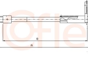 Cablu frana de parcare MERCEDES-BENZ A-CLASS (W168) A 140 (168.031, 168.131) benzina 82 cai COFLE 10.9326