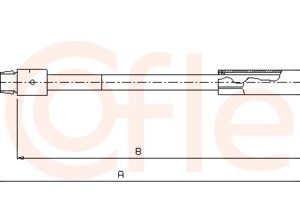 Cablu frana de parcare MERCEDES-BENZ A-CLASS (W168) A 170 CDI (168.009, 168.109) diesel 95 cai COFLE 10.9327