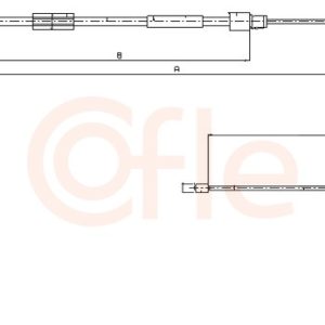 Cablu frana de parcare MERCEDES-BENZ A-CLASS (W168) A 140 (168.031, 168.131) benzina 82 cai COFLE 10.9328