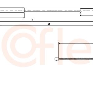 Cablu frana de parcare MERCEDES-BENZ A-CLASS (W168) A 140 (168.031, 168.131) benzina 82 cai COFLE 10.9329