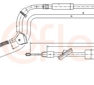 Cablu frana de parcare MERCEDES-BENZ A-CLASS (W169) A 180 CDI (169.007, 169.307) diesel 109 cai COFLE 10.9332