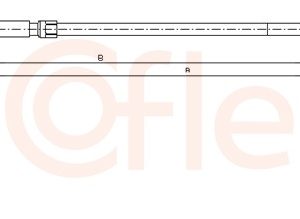 Cablu frana de parcare MERCEDES-BENZ A-CLASS (W169) A 160 CDI (169.006, 169.306) diesel 82 cai COFLE 10.9333