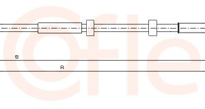 Cablu frana de parcare MERCEDES-BENZ M-CLASS (W163) ML 270 CDI (163.113) diesel 163 cai COFLE 10.9513