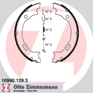 Set saboti frana frana de mana MERCEDES-BENZ M-CLASS (W163) ML 270 CDI (163.113) diesel 163 cai ZIMMERMANN 10990.129.3