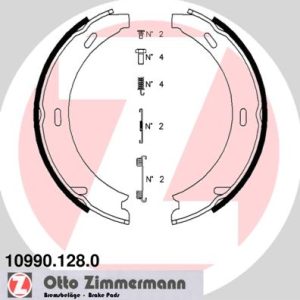 Set saboti frana frana de mana MERCEDES-BENZ A-CLASS (W169) A 180 CDI (169.007, 169.307) diesel 109 cai ZIMMERMANN 10990.128.0