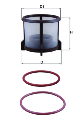 Filtru combustibil MERCEDES-BENZ ACTROS 3350 K diesel 503 cai MAHLE ORIGINAL KX 72D2