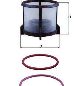 Filtru combustibil MERCEDES-BENZ ACTROS 1843, 1843 L diesel 428 cai MAHLE ORIGINAL KX 72D2