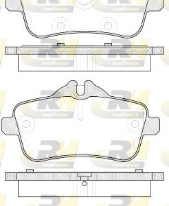 Placute frana MERCEDES-BENZ A-CLASS (W176) A 45 AMG 4-matic (176.052) benzina 360 cai ROADHOUSE 21503.00