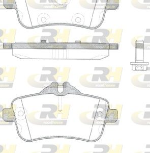 Placute frana MERCEDES-BENZ A-CLASS (W176) AMG A 45 4-matic (176.052) benzina 381 cai ROADHOUSE 21503.10