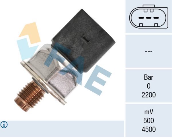 Senzor presiune combustibil MERCEDES-BENZ A-CLASS (W176) A 200 CDI / d (176.008) diesel 136 cai FAE 15605