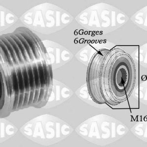 Fulie alternator MERCEDES-BENZ M-CLASS (W163) ML 270 CDI (163.113) diesel 163 cai SASIC 1676017