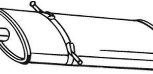 Toba esapamet intermediara MERCEDES-BENZ A-CLASS (W169) A 170 (169.032, 169.332) benzina 116 cai BOSAL 175-017