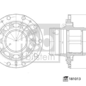 Butuc roata MERCEDES-BENZ ACTROS 1840 LL diesel 394 cai FEBI BILSTEIN 181013