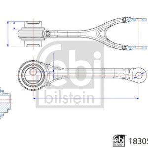 Brat suspensie roata MERCEDES-BENZ A-CLASS (W176) A 220 d 4-matic (176.005) diesel 177 cai FEBI BILSTEIN 183054