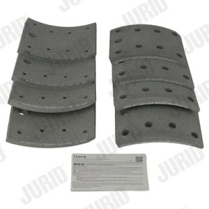 Set garnituri de frictiune frana tambur MERCEDES-BENZ ACTROS 1846 S, 1846 LS diesel 456 cai JURID 1949401070