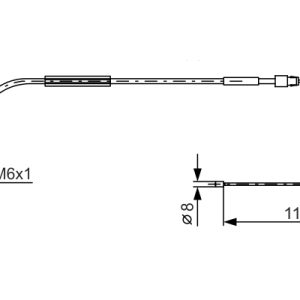Cablu frana de parcare MERCEDES-BENZ A-CLASS (W168) A 160 (168.033, 168.133) benzina 102 cai BOSCH 1 987 477 961