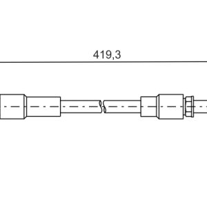 Furtun frana MERCEDES-BENZ A-CLASS (W176) A 250 4-matic (176.051) benzina 218 cai BOSCH 1 987 481 674