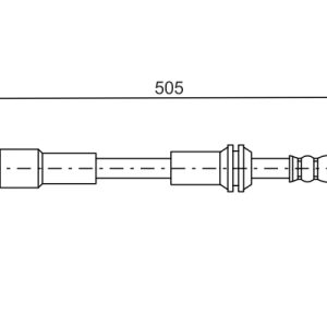 Furtun frana MERCEDES-BENZ A-CLASS (W176) A 45 AMG 4-matic (176.052) benzina 360 cai BOSCH 1 987 481 675