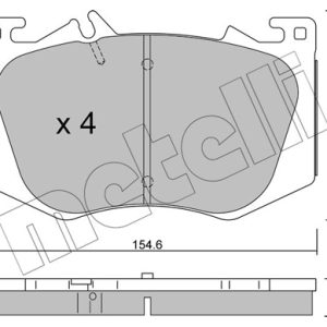 Placute frana MERCEDES-BENZ A-CLASS (W177) AMG A 35 4-matic (177.051) benzina 306 cai METELLI 22-1269-0