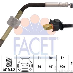 Senzor temperatura gaze evacuare MERCEDES-BENZ A-CLASS (W176) A 200 CDI (176.001) diesel 136 cai FACET 22.0229