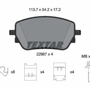 Placute frana MERCEDES-BENZ A-CLASS (W177) A 220 4-matic (177.045) benzina 190 cai TEXTAR 2298701