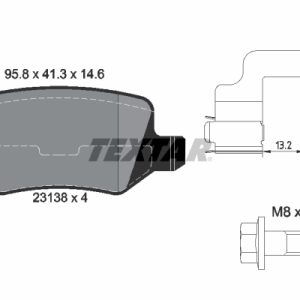 Placute frana MERCEDES-BENZ A-CLASS (W168) A 160 (168.033, 168.133) benzina 102 cai TEXTAR 2313803