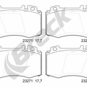 Placute frana MERCEDES-BENZ M-CLASS (W163) ML 270 CDI (163.113) diesel 163 cai BRECK 23271 00 552 20