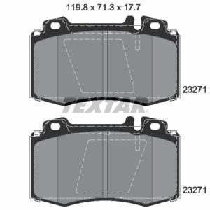 Placute frana MERCEDES-BENZ M-CLASS (W163) ML 270 CDI (163.113) diesel 163 cai TEXTAR 2327181