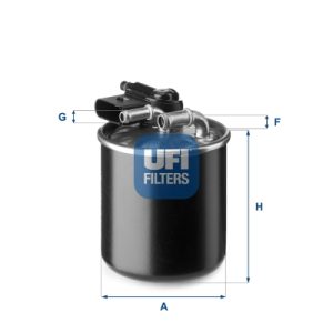 Filtru combustibil MERCEDES-BENZ A-CLASS (W176) A 180 CDI (176.000) diesel 109 cai UFI 24.148.00