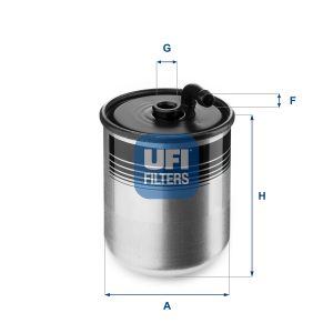 Filtru combustibil MERCEDES-BENZ M-CLASS (W163) ML 270 CDI (163.113) diesel 163 cai UFI 24.429.00