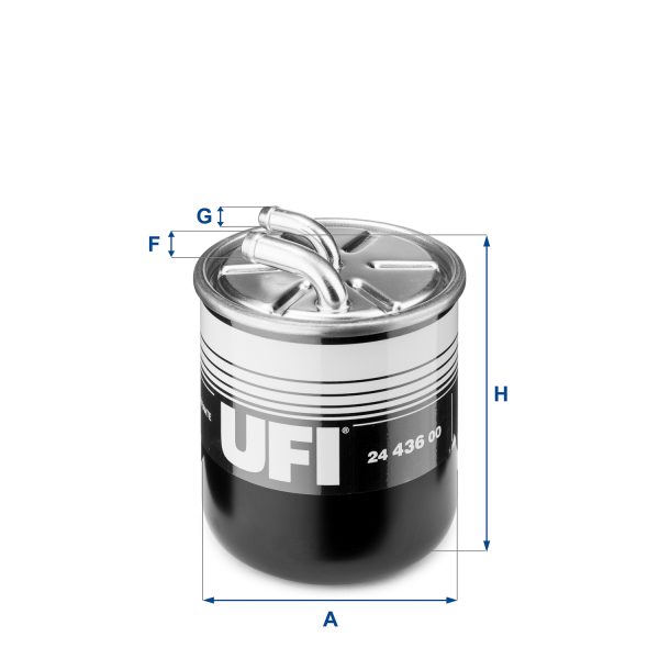 Filtru combustibil MERCEDES-BENZ A-CLASS (W169) A 180 CDI (169.007, 169.307) diesel 109 cai UFI 24.436.00