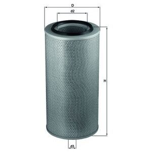 Filtru aer MERCEDES-BENZ ACTROS 1850 AK diesel 503 cai MAHLE ORIGINAL LX 271