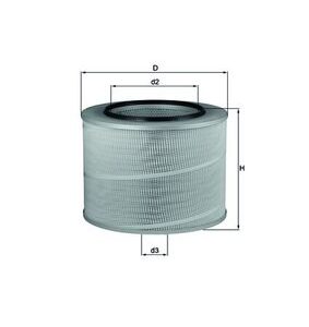 Filtru aer MERCEDES-BENZ ACTROS 1843 K diesel 428 cai MAHLE ORIGINAL LX 506