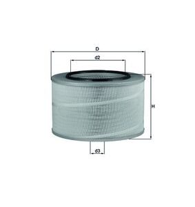 Filtru aer MERCEDES-BENZ ACTROS 1840 K diesel 394 cai MAHLE ORIGINAL LX 507