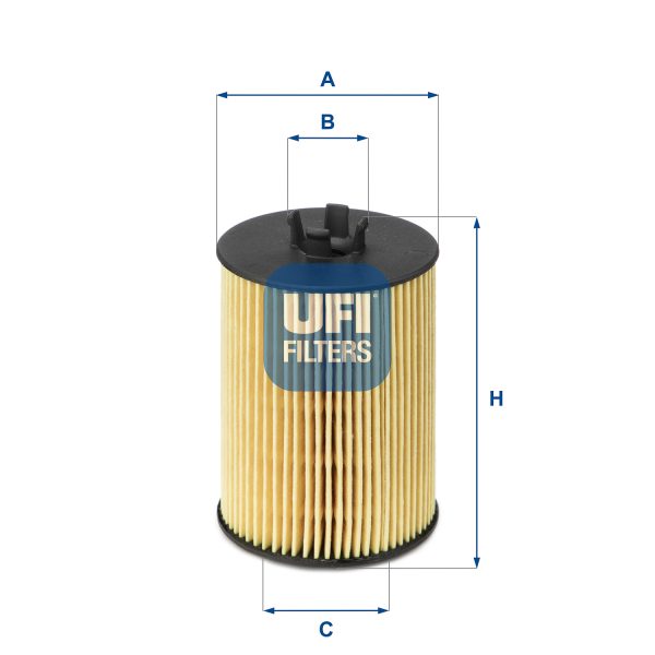 Filtru ulei MERCEDES-BENZ A-CLASS (W169) A 200 TURBO (169.034, 169.334) benzina 193 cai UFI 25.063.00