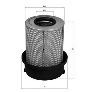 Filtru aer MERCEDES-BENZ ACTROS 1846 AK diesel 456 cai MAHLE ORIGINAL LX 739