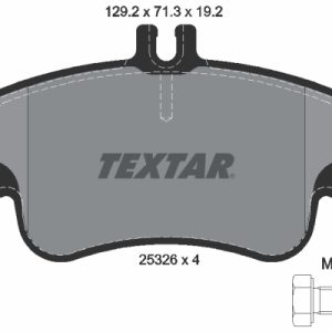 Placute frana MERCEDES-BENZ A-CLASS (W176) A 180 CDI / d (176.012) diesel 109 cai TEXTAR 2532601