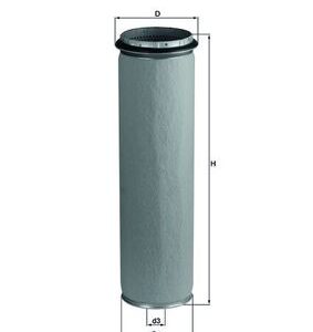 Filtru aer secundar MERCEDES-BENZ ACTROS 3348 AS diesel 476 cai MAHLE ORIGINAL LXS 43/1