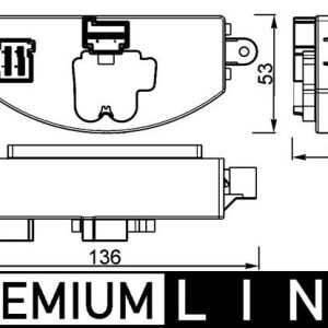 Reglaj suflanta de interior MERCEDES-BENZ A-CLASS (W176) A 250 (176.044) benzina 211 cai MAHLE ORIGINAL ABR 106 000P