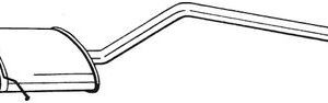 Toba esapament finala MERCEDES-BENZ A-CLASS (W169) A 150 (169.031, 169.331) benzina 95 cai BOSAL 291-429