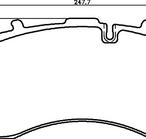 Placute frana MERCEDES-BENZ ACTROS 2548, 2548 L diesel 476 cai DON CVP020K