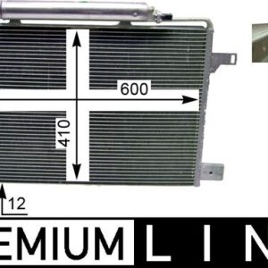 Condensator climatizare MERCEDES-BENZ A-CLASS (W169) A 160 CDI (169.006, 169.306) diesel 82 cai MAHLE ORIGINAL AC 369 000P